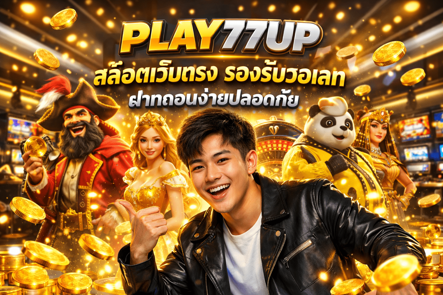 PLAY77UP สล็อตเว็บตรง รองรับวอเลท ฝากถอนง่ายปลอดภัย